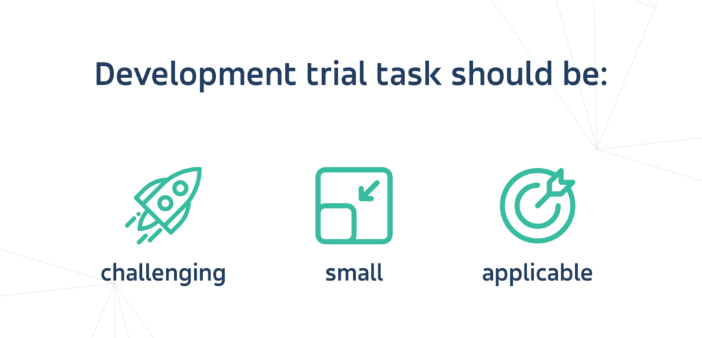 development trial Software development trial task