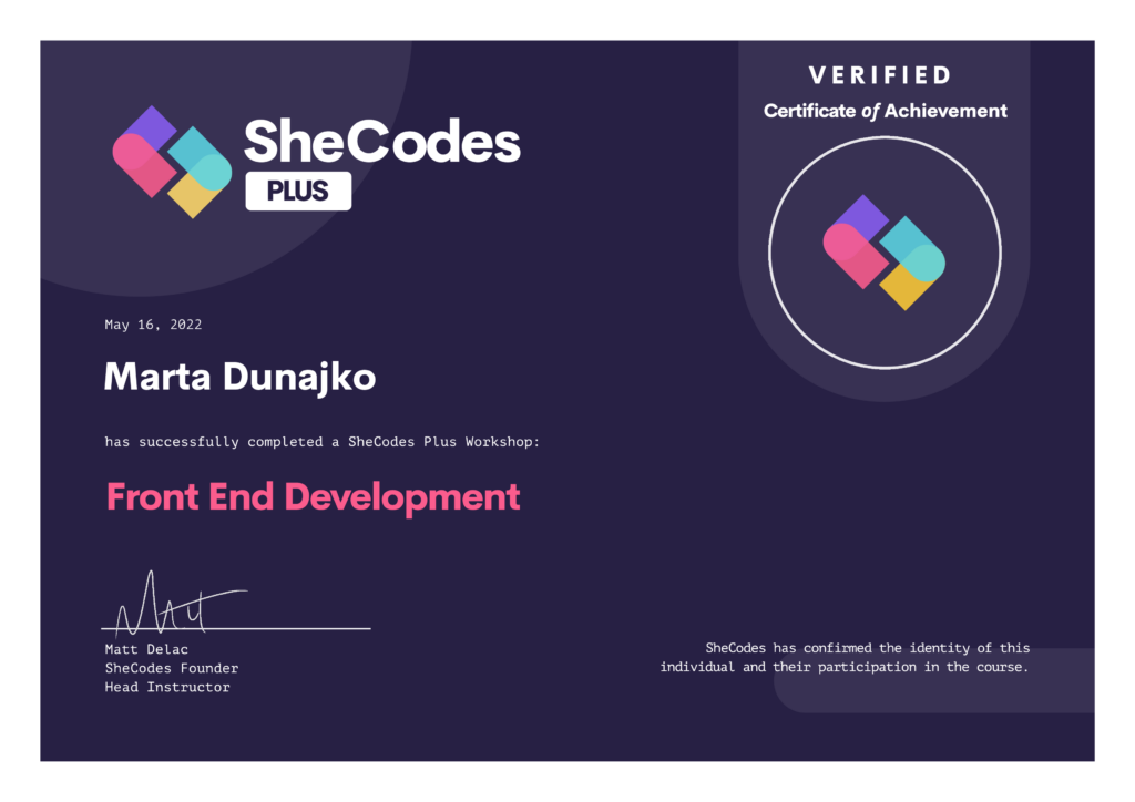 coding workshops SheCodes Plus coding workshops certificate