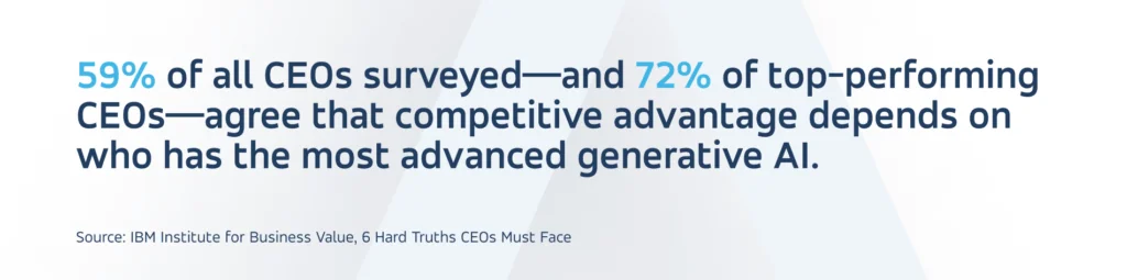 CEO on advantages in AI projects Essential Steps for Preparing AI-Ready Data. A Practical Guide for CEOs and CTOs 1 CEO on advantages in AI projects